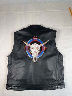 Highway 21 Handcrafted Leather Motorcycle Vest Size XL